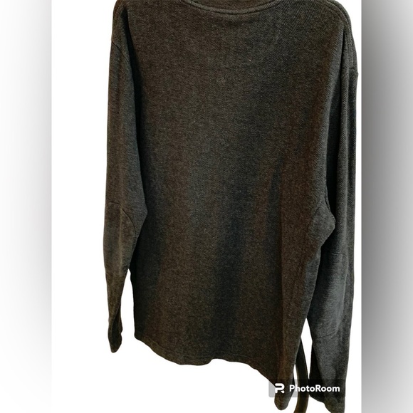 Men’s Jos. A. Bank Reserve 1/4 Zip Herringbone Black/Gray Shirt Sz Large - Picture 6 of 6